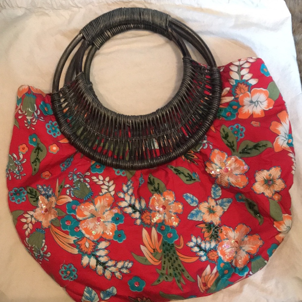 Vintage Braciano Floral Handbag